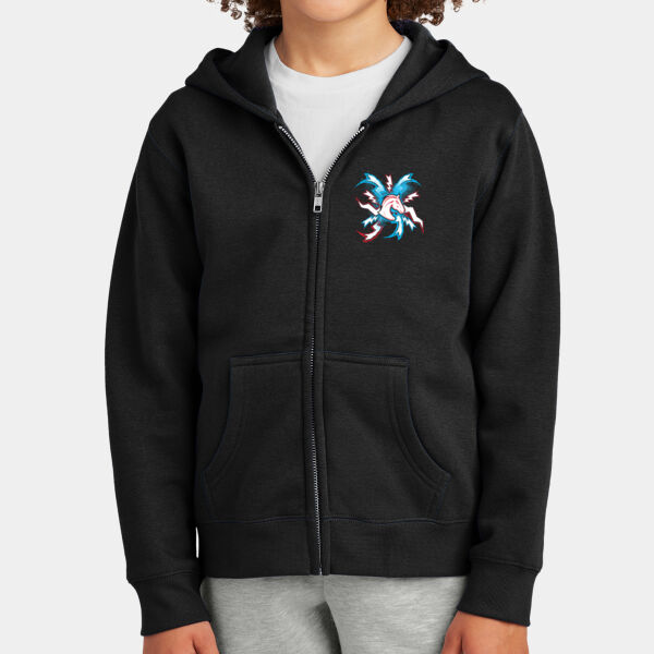 Team Morgan - Youth V.I.T. Fleece Full Zip Hoodie Thumbnail