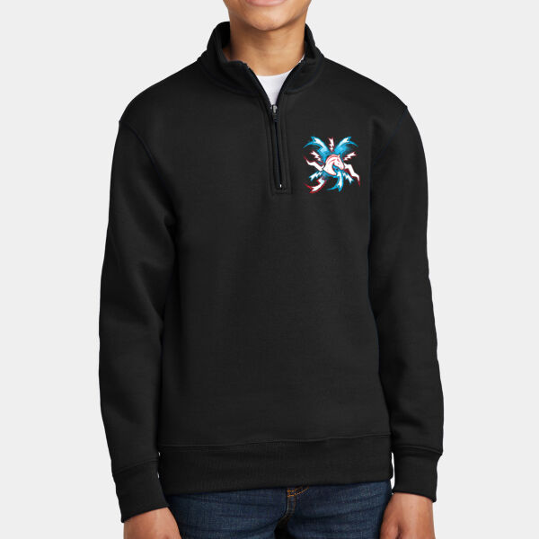 Team Morgan - Youth Core Fleece 1/4 Zip Pullover Sweatshirt Thumbnail